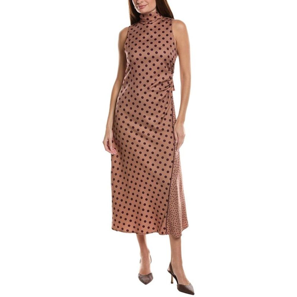 Colette Rose Womens  Sleeveless Midi Dress, Brown